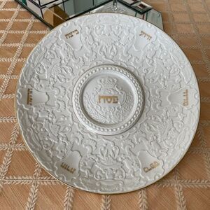 vintage Lenox china (USA) Passover Seder plate.